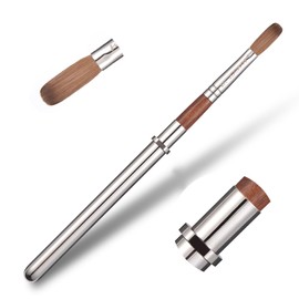 KADS Kolinsky Bristles Acrylic Nail Art Brush Size #16 Oval Nail Brush for Acrylic Application Redwood Handle Professional Manicure DIY Tool