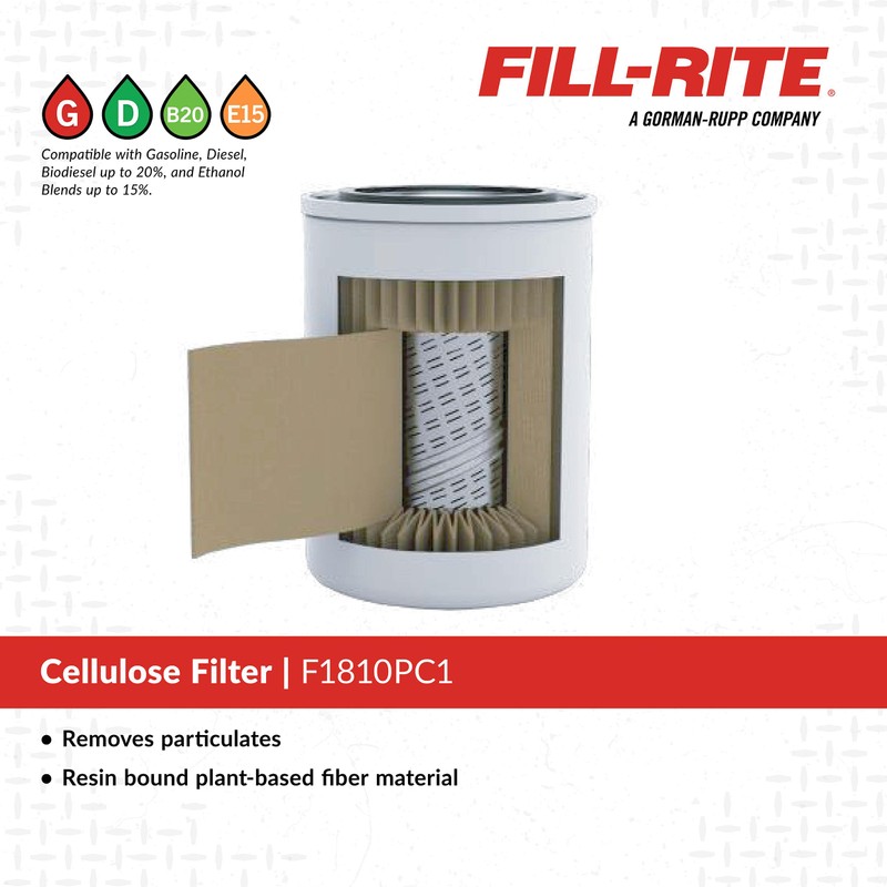 Fill-Rite F1810PC1 1" 18 GPM (68 LPM) 10 Micron Particulate