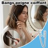 1 Pcs Professional Texture Comb and 1 Pcs Folding Comb,
