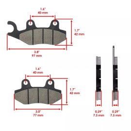 Caltric Brake Pads for Triumph 1050 Speed Triple 2005-2006 Front Rear Motorcycle Pads