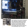 USB 3.0 PCIE Expansion Card PH64 2U/4U VL805 Chip 5Gbps