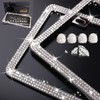 WEDAMER 2 Pack Bling License Plate Frames for Women, Sparkly