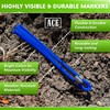 Blue Marking Whiskers with Stakes - 100 Pack - Durable