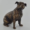Fiesta Studios Staffordshire Bull Terrier Bronze Effect Statue Home Decor