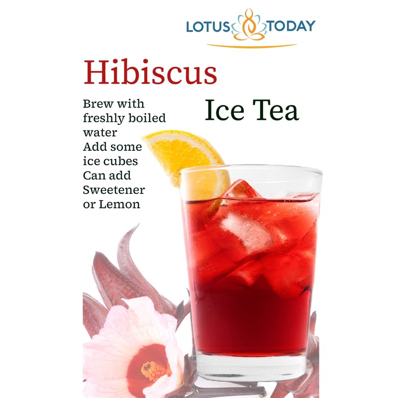 Hibiscus Tea Dried Hibiscus Sabdariffa Flowers in 21 Tea Bags