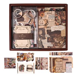 Journal Scrapbook Papel Stickers Y Agenda Vintage Calcomanía