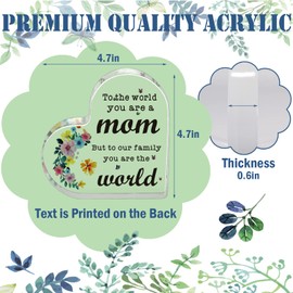 Mom Gifts from Daughters and Son, Mother's Day Birthday Gifts Ideas for Mom, Best Mom Ever Gifts, Mother Mother's Day Acrylic Keepsake C020