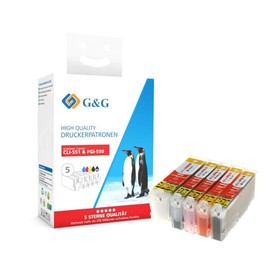 G + G Toner Brother PGI-550XLPGBK MultiFotoPack Black/Yellow / Cyan/Magenta