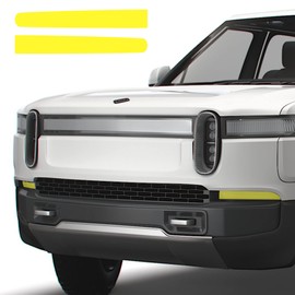 TWRAPS Yellow Fog Lights Tint PPF for Rivian R1S & R1T 2021-2026 - Brimstone Yellow Shade Filter, Fog Lamp Cover Made with Premium Film for Gen1 & Gen2 R1 Adventure