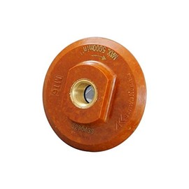 80 mm Diameter Polisher for Velcro Pads Plastic Resin Mounting Screws: M16 (ISO Screws) (Zipper) Closure Wet Polishing