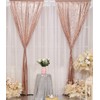2Pieces Sequin Backdrop 2ftx8ft(60x243cm) Shiny Seamless Photo Booth Curtain for