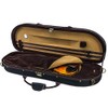 SKY Lightweight Half Moon Shaped Violin Case 4/4 Size (Black/Brown)