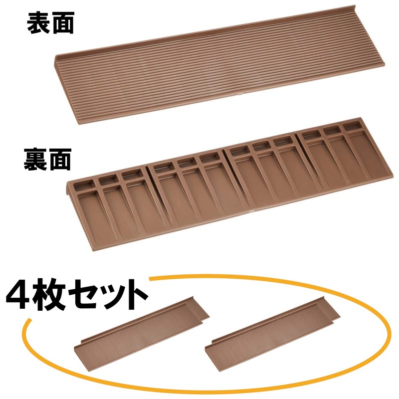 Kakusee Furniture Anti-Tip Stabilizer, Earthquake Stopper, Brown, Approx. Length 20.7