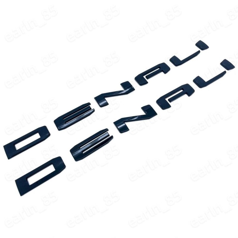 GMC NEW 2pc Door Rear DENALI Emblem Letter Sierra 1500