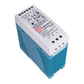 MeanWell MDR-40-24 DIN Rail Power Supply, 40.8 W, 24 V, 1.7 A
