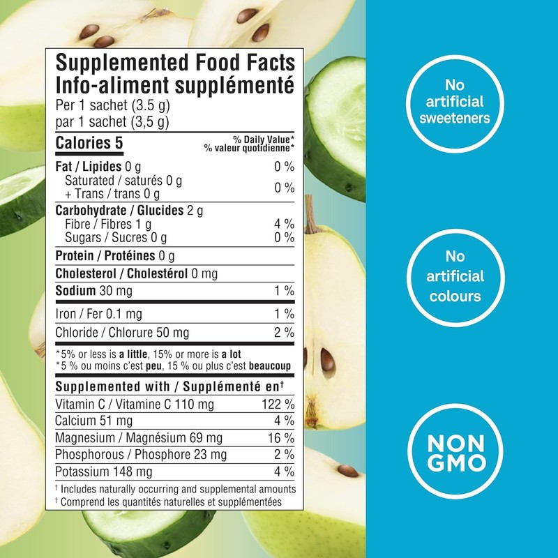 Organika Electrolytes Powder- Cucumber Pear Sachets- On the Go Hydration