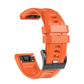 lepmok 22mm Band for Garmin Fenix 7/Fenix 7 Solar/Fenix 7 Sapphire Solar/Fenix 6 GPS/Fenix 6 Pro GPS/Fenix 6 Sapphire GPS/Fenix 5/Fenix 5 Plus (Orange)