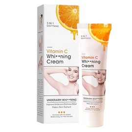 Q.Z.Art Crema facial y corporal con vitamina C Aclarante para Axilas, Zonas ntimas y Manchas Corporales - 1.76 oz                                     