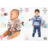 King Cole 5920 Knitting Pattern Baby Child Sweater and Jacket