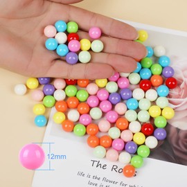 Laviesto 0.47 inch(12mm) Game Replacement Marbles Balls,120pcs Solid Color Acrylic Balls for Board Game Color Sorting Toy,Marble Games DIY Art Job Decoration (10 Colors)