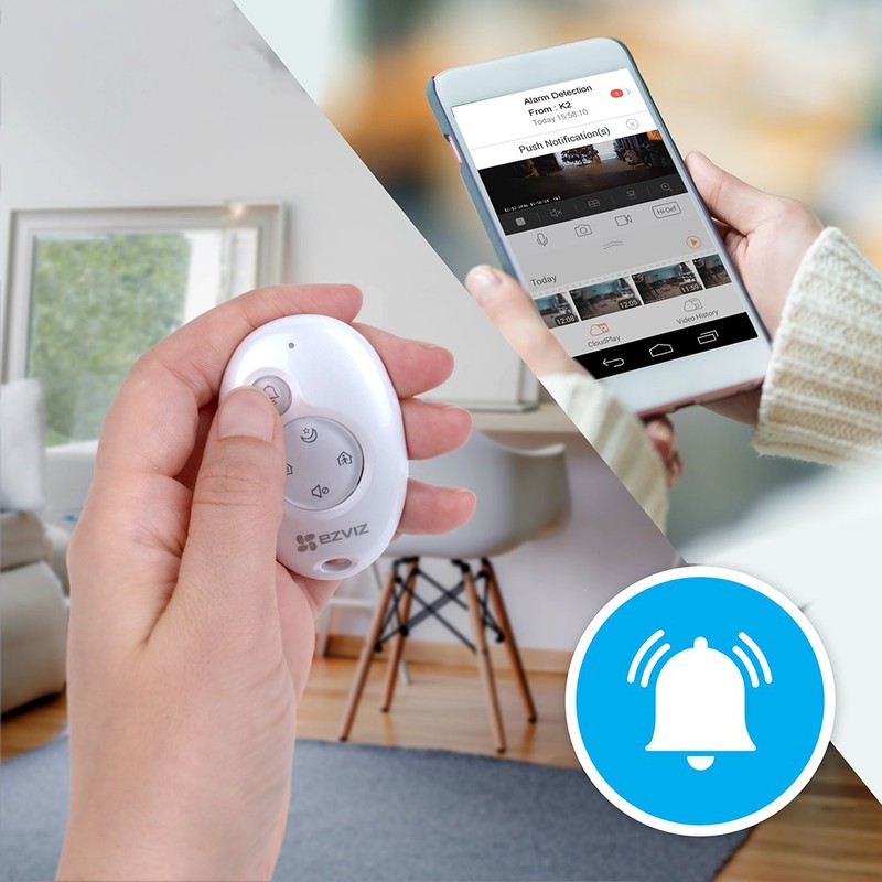 EZVIZ K2 remote control White Press buttons K2, Smart home