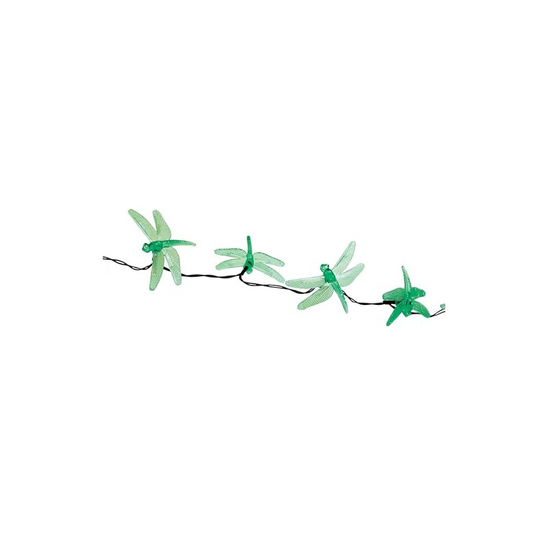 IdeaWorks Solar Dragonfly String Lights - Warm White