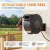 NEOTEC Retractable Garden Hose Reel 1/2 in x 100 ft