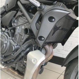 YUANQIAN Motorcycle Radiator Grille Guard Cover Compatible With MT-07 MT07 MT 07 2018 2019 2020 2021 2022 2023 2024-Black