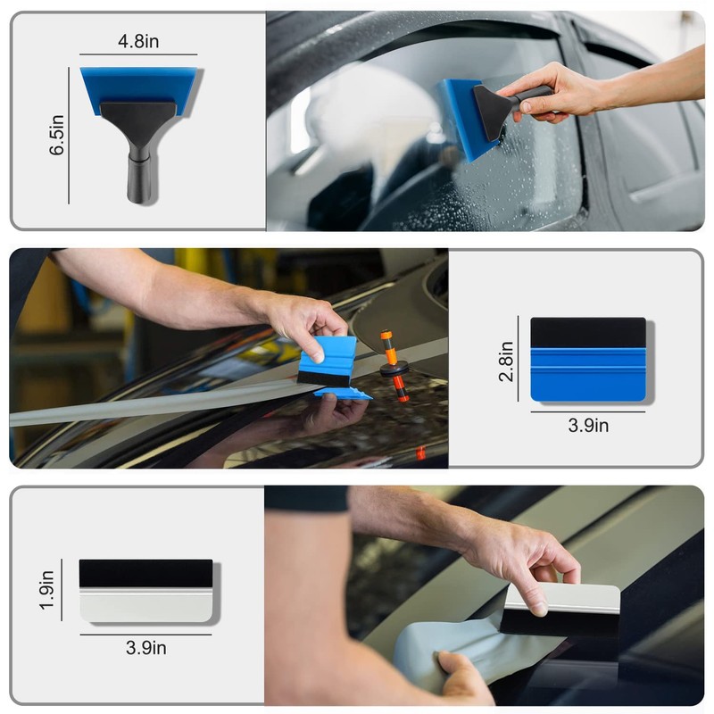 YXGOOD 9 Pcs Vehicle Car Window Tint Application Tools Kit