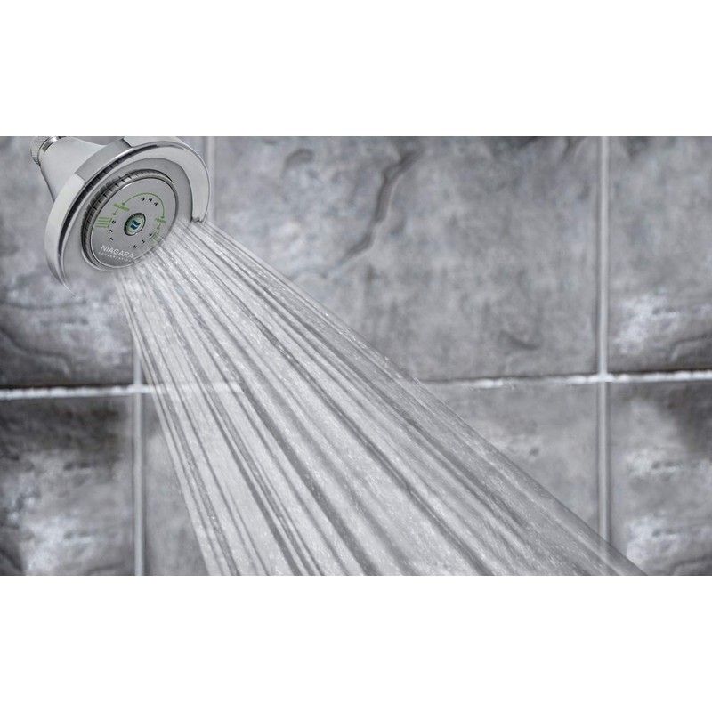 Niagara Conservation N3912CH Earth Luxe High Efficiency Showerhead, Chrome