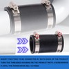 2pcs Flexible PVC Coupling for 1-1/4" Nominal Pipe, 1.61" ID
