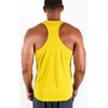 DEVOPS 3 Pack Men's Y-Back Dri Fit Muscle Gym Workout