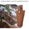 LALOCAPEYO Leather Pruner Holster Hanging Pouch with Safety Lock for