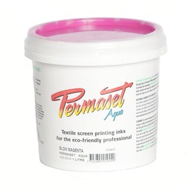 Permaset Aqua Fabric Standard Cover Screenprinting Inks - Glow Magenta - 1 Liter