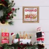 pechpell Gingerbread Christmas Baking Decorations, 6 Inch Wooden Gingerbread Bakery