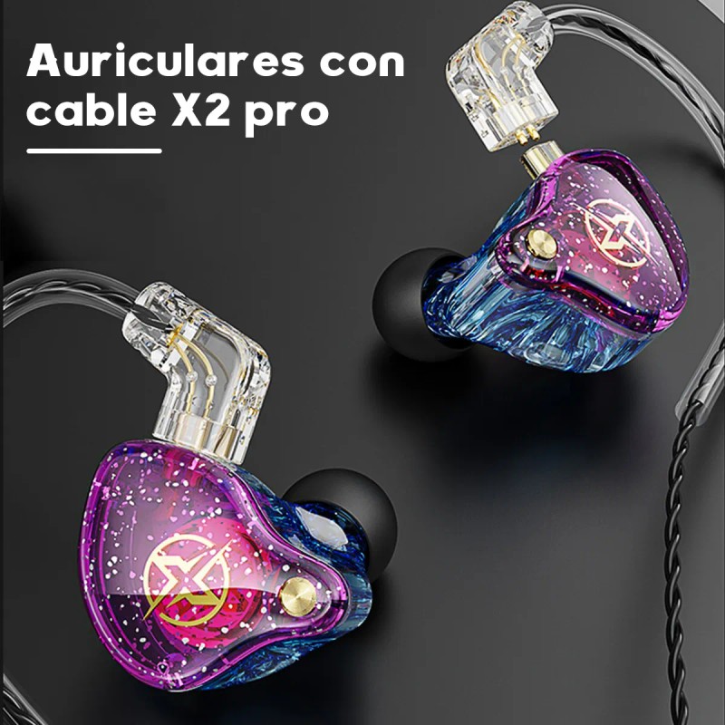 Audífonos de Cable In-ear con Micrófono Deportivos Colorful Hybrid Monitores