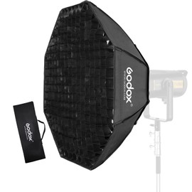 Godox Octagon Softbox 55" 140cm Bowens Mount and Honeycomb Grid Softbox for Monolight Photo Studio Strobe Lighting