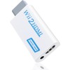 Labriciyon 1Pc White Wii to HDMI Converter, Supports 720P, 1080i,