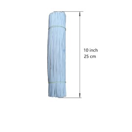HHTHH 1000 pcs 10 inch White Cable Twist Ties Plastic Twist Ties with Rugged Metal Innercores Reusable Fastening Cable Cord Wire Ties