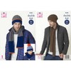 King Cole 5265 Knitting Pattern Mens Scarf Snood and Hats