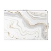 MIRRORANG Luxury Gold Marble Placemats Set of 4 45x30cm Gray