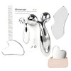 Herramienta Guasha Facial Acero Inoxidable, Plata, 3PCS