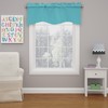 Eclipse Kendall Blackout Wave Curtain Valance, 18", Turquoise