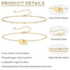 M MOOHAM Ankle Bracelets for Women - Gold Initial Anklets