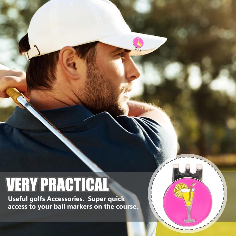 Sosoport Portable Golf Hat Clip Marker Stylish Golf Accessories for