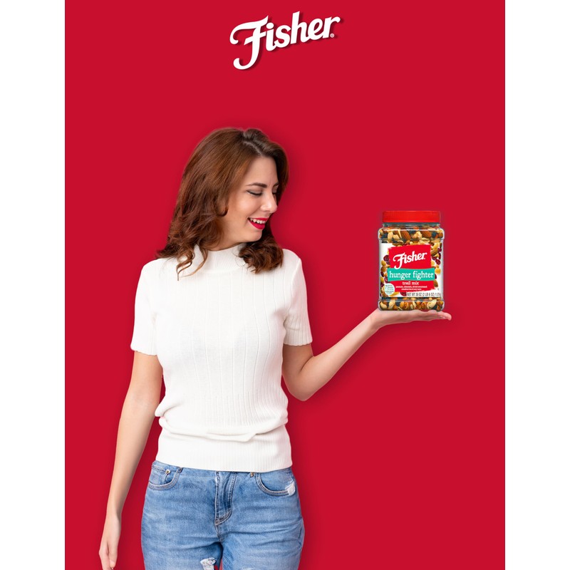 Fisher Snack Hunger Fighter Bulk Trail Mix, 38 oz (Pack