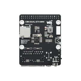 Mini Dual Gigabit Ethernet Base Board for Raspberry Pi Compute Module 4 (CM4 not Include), RJ45 Connector, 40PIN GPIO Header