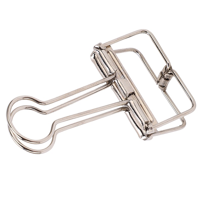 50Pcs Metal Hollow Binder Clips Multipurpose Durable Paper Clamps for