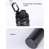 PCSCER Wide Mouth Insulated Sports Water Bottle,Double wall Stainless Steel