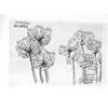 arrietty craft Beautiful Blooming Poppies Artistic Sketch Flowers Clear Stamps